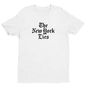 NY Lies White Stack Premium Short Sleeve T-shirt | NoQuarter.us