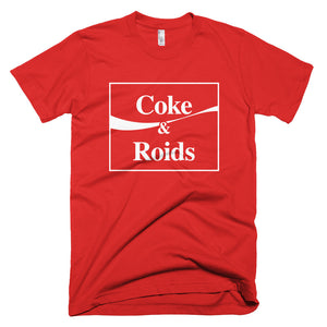 Coke & Roids Red Premium Short Sleeve T-shirt | NoQuarter.us