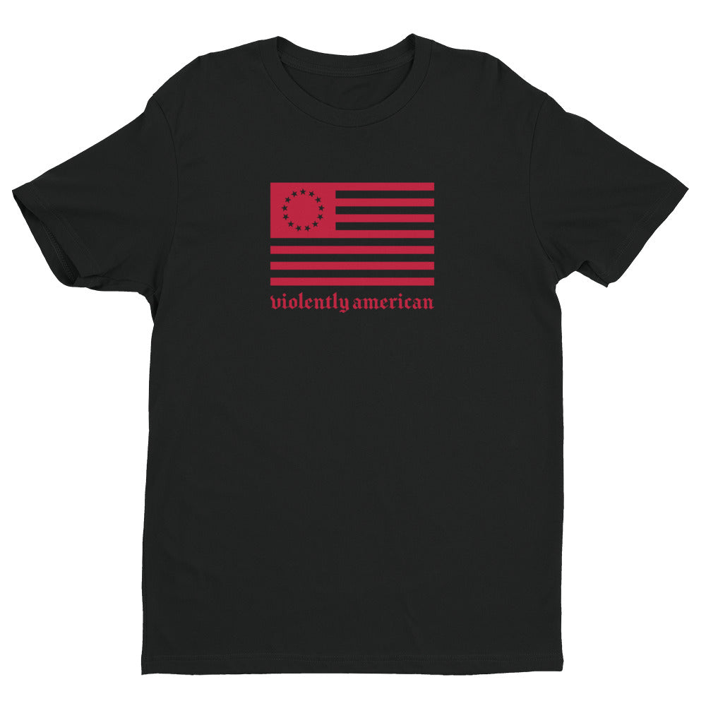 Violently Betsy Black/Red Premium Short Sleeve T-shirt | NoQuarter.us