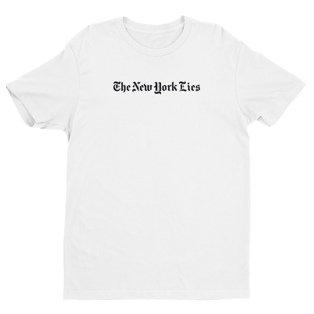 NY Lies White Premium Short Sleeve T-shirt | NoQuarter.us