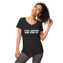 FAFO - Women’s fitted v-neck t-shirt