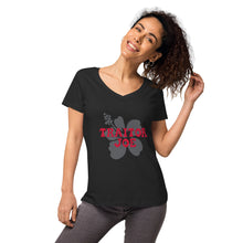 TJ - Women’s fitted v-neck t-shirt